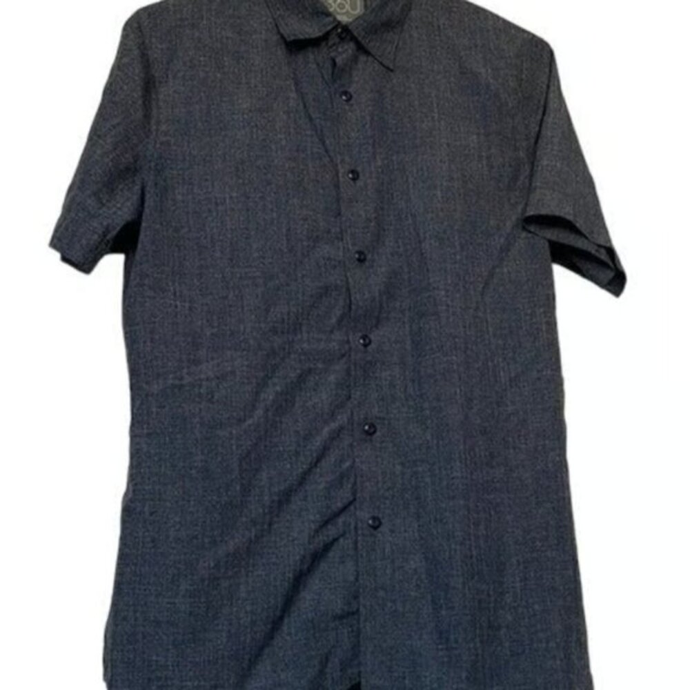Perry Ellis 360 Blue Casual Button Up Size Small EUC #M-003